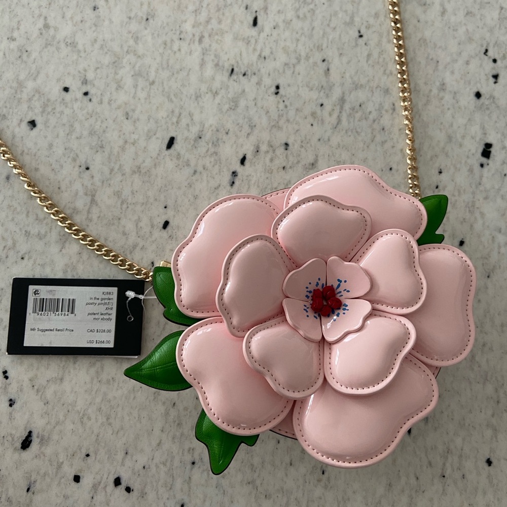 NWT Kate Spade New York 
In The Garden 3D Floral Appliqué Leather Crossbody Bag - Picture 4 of 14